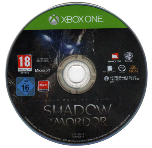 Middle Earth Shadow of Mordor Xbox One open-world action game with stealth combat and the Nemesis system in Tolkien’s universe disc