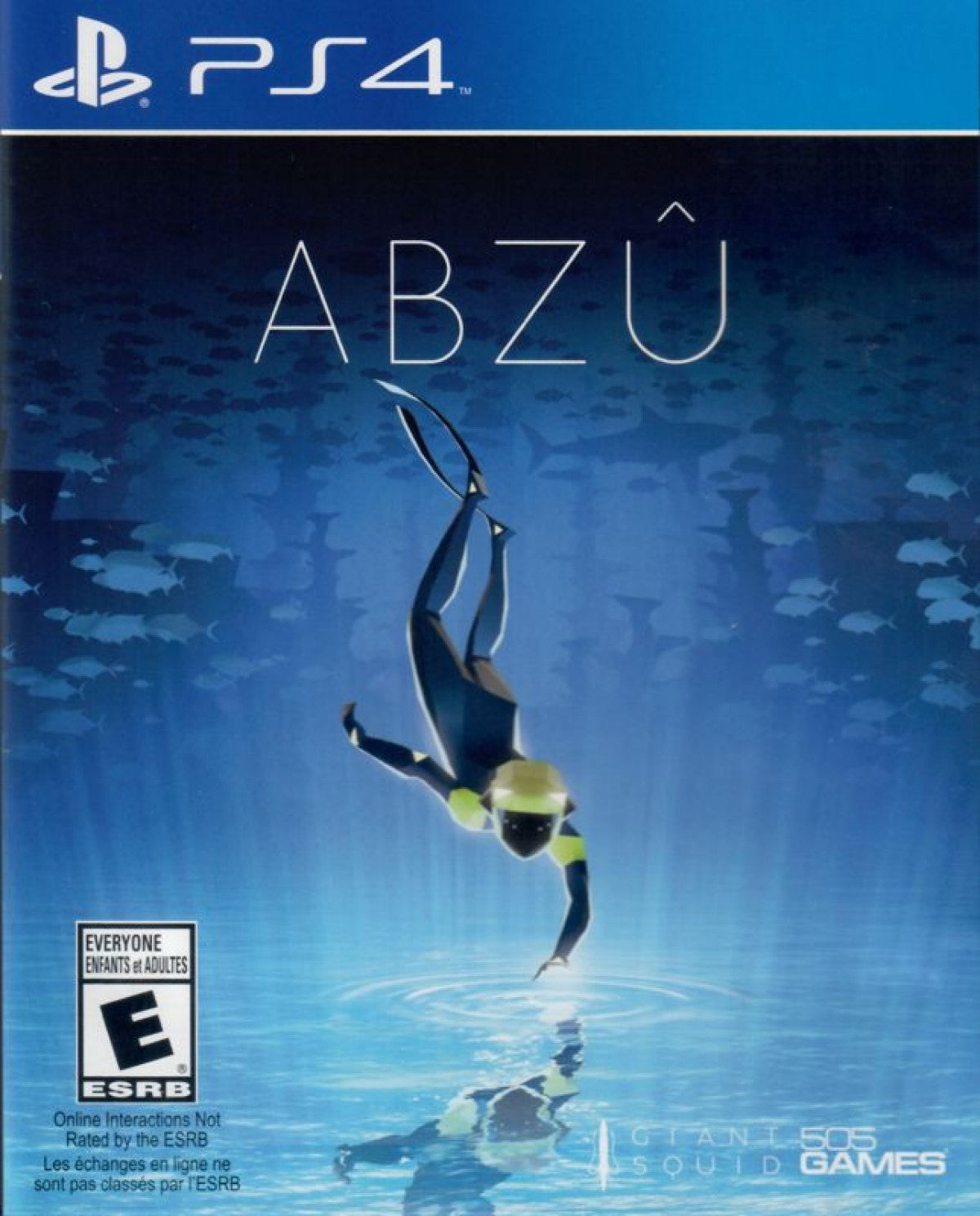 Abzû PS4 adventure exploration video game cover art.
