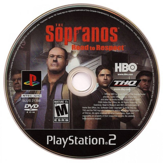 Sopranos: Road to Respect Limited Edition – PlayStation 2 (PS2) video game disc, crime action-adventure.