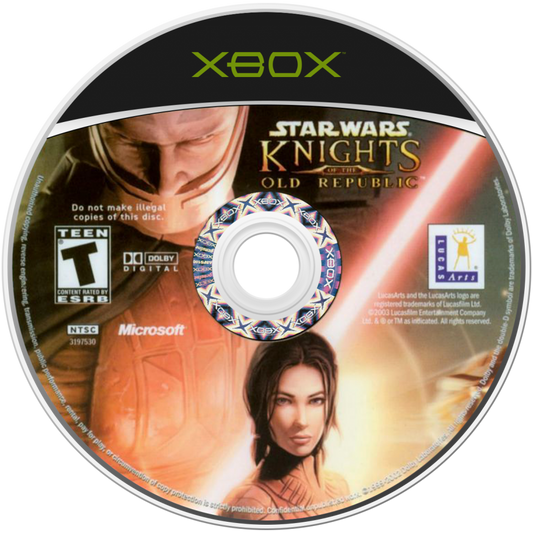 Star Wars Knights of the Old Republic Platinum Hits Xbox XBOX for retro video game enthusiasts featuring classic role playing gameplay Star Wars storytelling lightsaber combat character customization party management planetary exploration branching choices and collectible gaming appeal disc