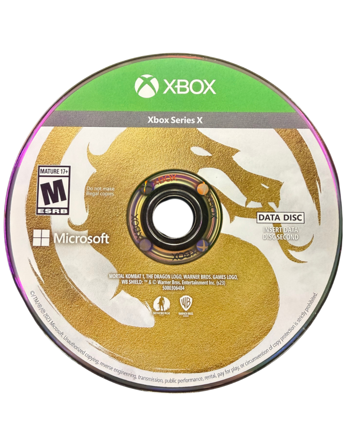 Mortal Kombat 1 Limited Edition (Xbox Series X) fighting game featuring intense one-on-one combat, the iconic Mortal Kombat roster, brutal finishing moves (Fatalities), cinematic story mode, online competitive modes, enhanced next-gen graphics and performance, plus special collectible content (such as premium steelbook, art book, and exclusive in-game items) included in the Limited Edition release for Xbox Series X. disc