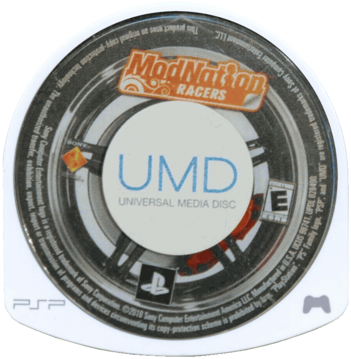 ModNation Racers disc for PlayStation Portable (PSP) kart racing game