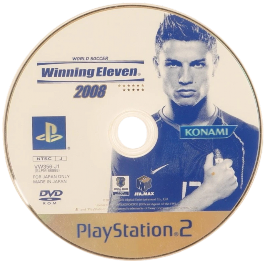 World Soccer: Winning Eleven 2008 [Import] – PlayStation 2 (PS2) video game disc, soccer.