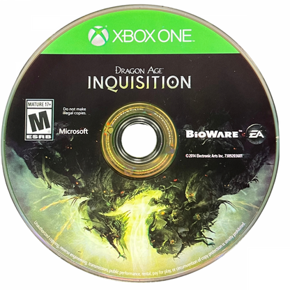 Dragon Age Inquisition Deluxe Edition Xbox One fantasy action RPG with party based combat, dragon battles, open world exploration, and bonus digital content included, tested working, fast shipping disc art 