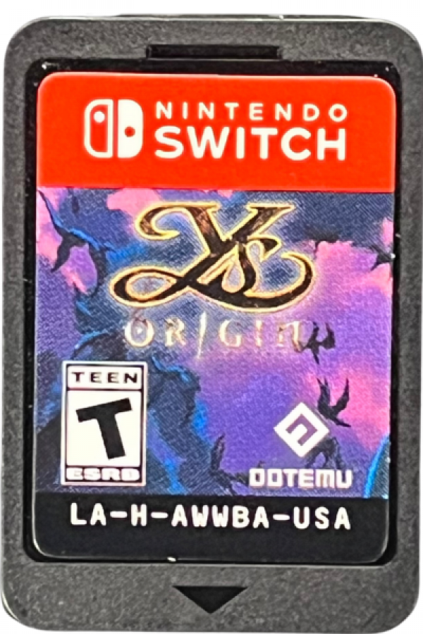 Ys Origin Nintendo Switch inspired design featuring classic action role playing adventure aesthetic fast paced hack and slash combat towering dungeon exploration fantasy storytelling iconic heroes challenging boss battles and legendary JRPG gameplay presentation cartridge 