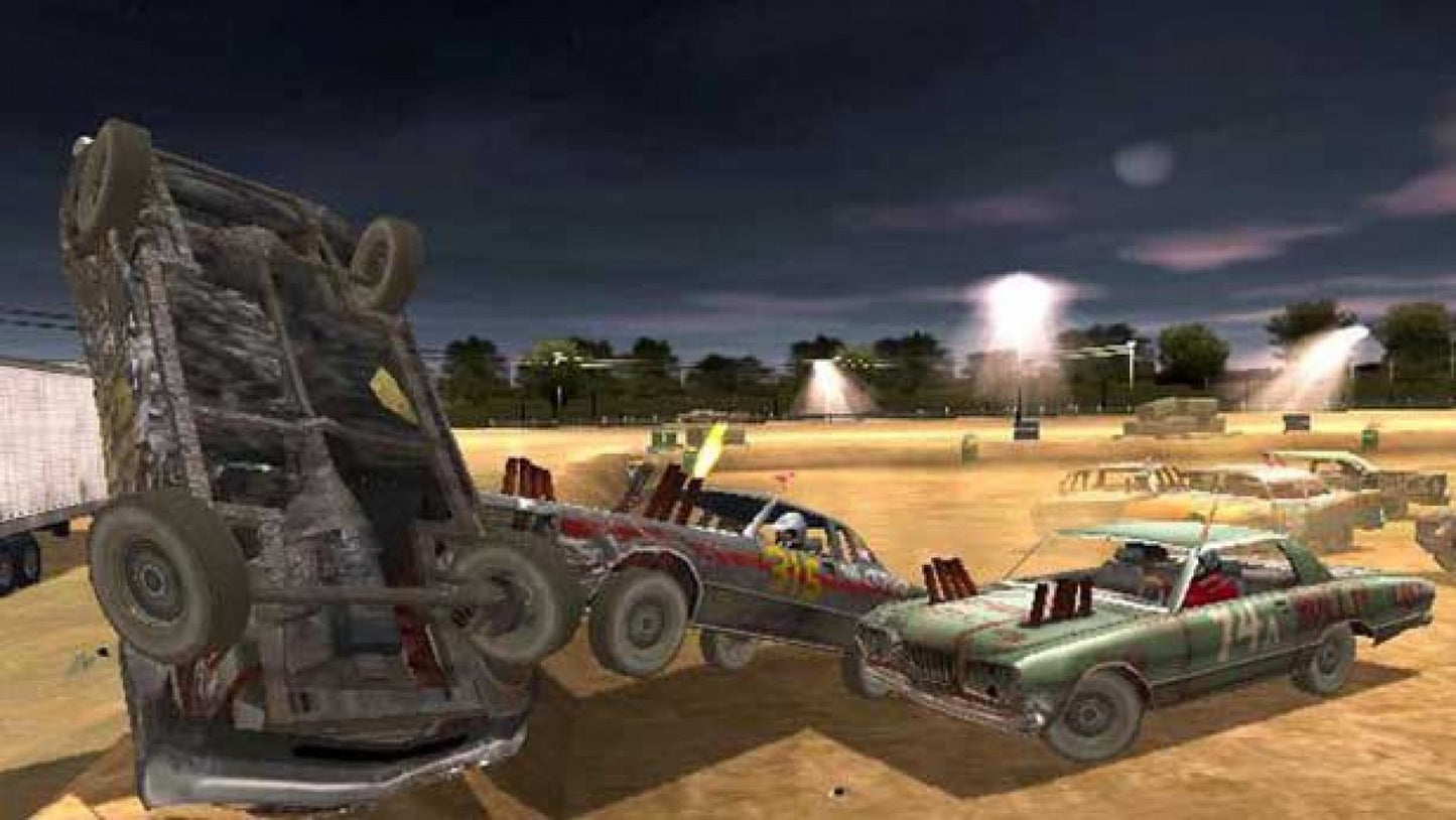 Test Drive: Eve of Destruction – PlayStation 2 (PS2) video game gameplay, demolition derby racing.