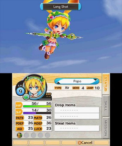 Stella Glow gameplay for Nintendo 3DS (3DS) tactical role-playing video game
