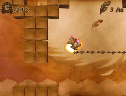 Ivy the Kiwi Nintendo DS puzzle-platformer video game stylus vine-drawing physics gameplay baby bird adventure Yuji Naka creator of Sonic hand-drawn storybook art style over 100 levels gameplay
