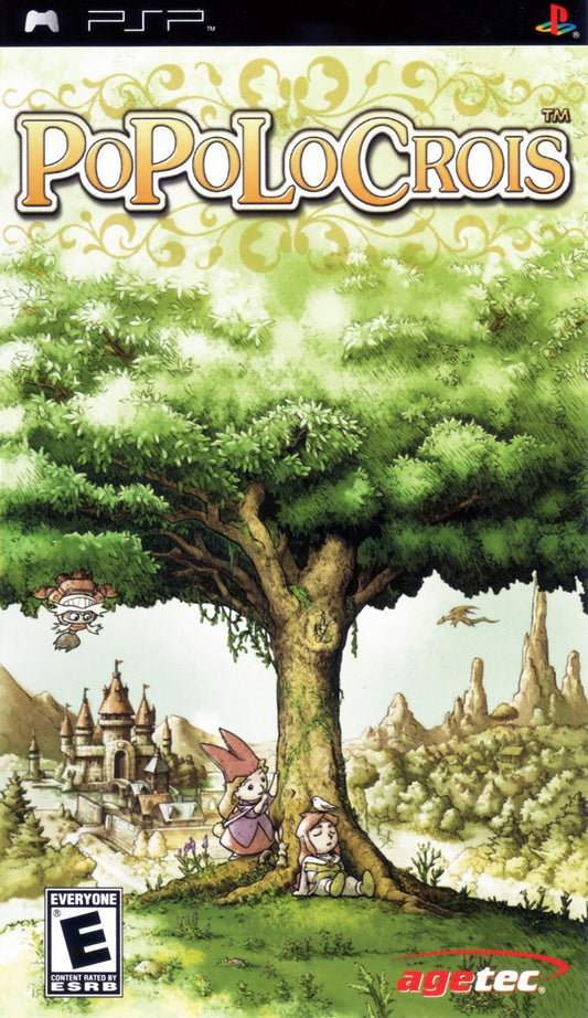 PoPoLoCrois cover art for PlayStation Portable (PSP) fantasy role-playing game