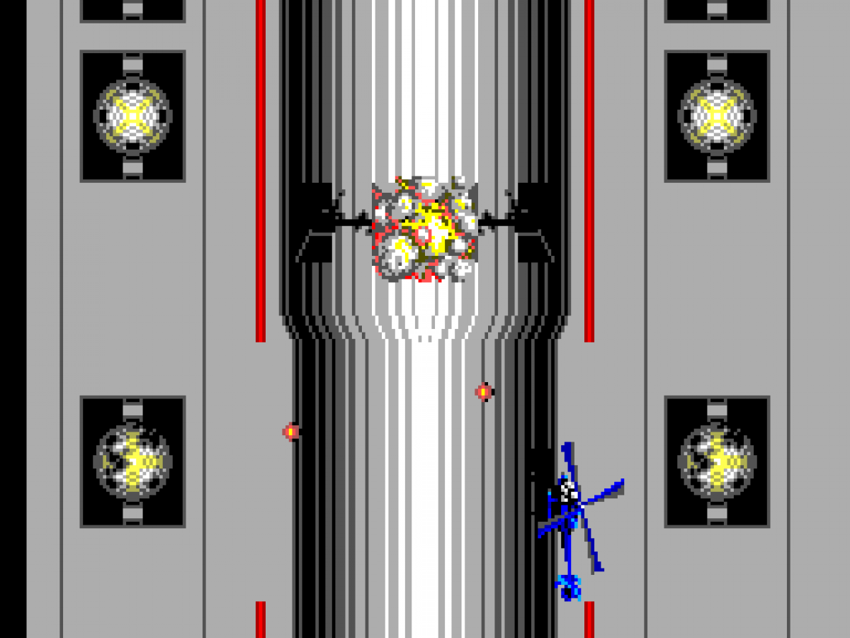 Thunder Blade – Sega Master System (SMS) gameplay for helicopter shoot 'em up video game