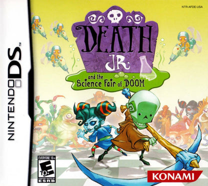 Death Jr. & the Science Fair of Doom cover art for Nintendo DS (DS) action platforming video game