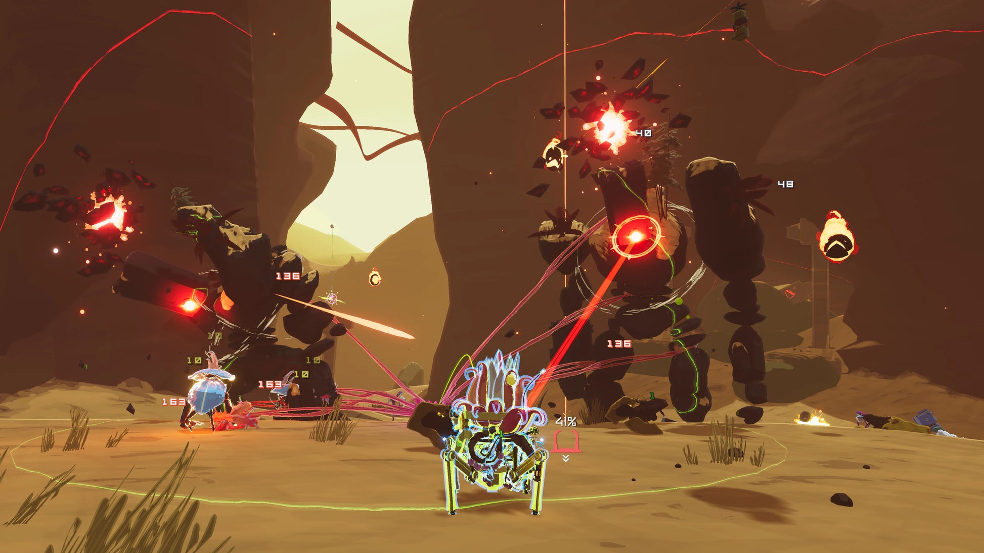Risk of Rain 2 for PlayStation 4 (PS4) at Gamers INC, featuring frantic co-op roguelike action in full 3D where you battle escalating hordes, stack outrageous item combos, and fight to survive on a mysterious alien planet with endlessly scaling difficulty gameplay screenshot