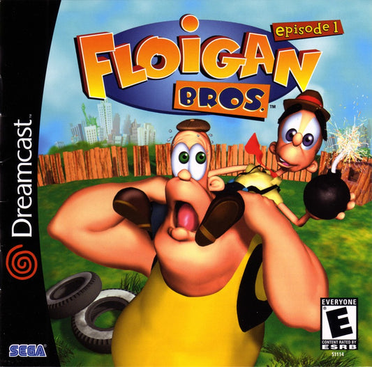 Floigan Bros Sega Dreamcast retro video game action adventure cover art