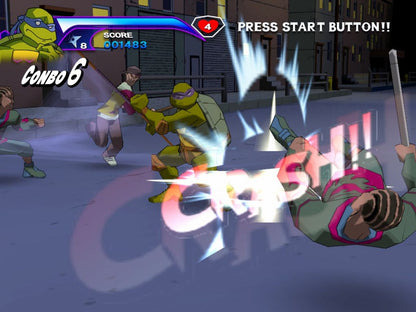 Teenage Mutant Ninja Turtles – PlayStation 2 (PS2) video game gameplay, action beat 'em up.