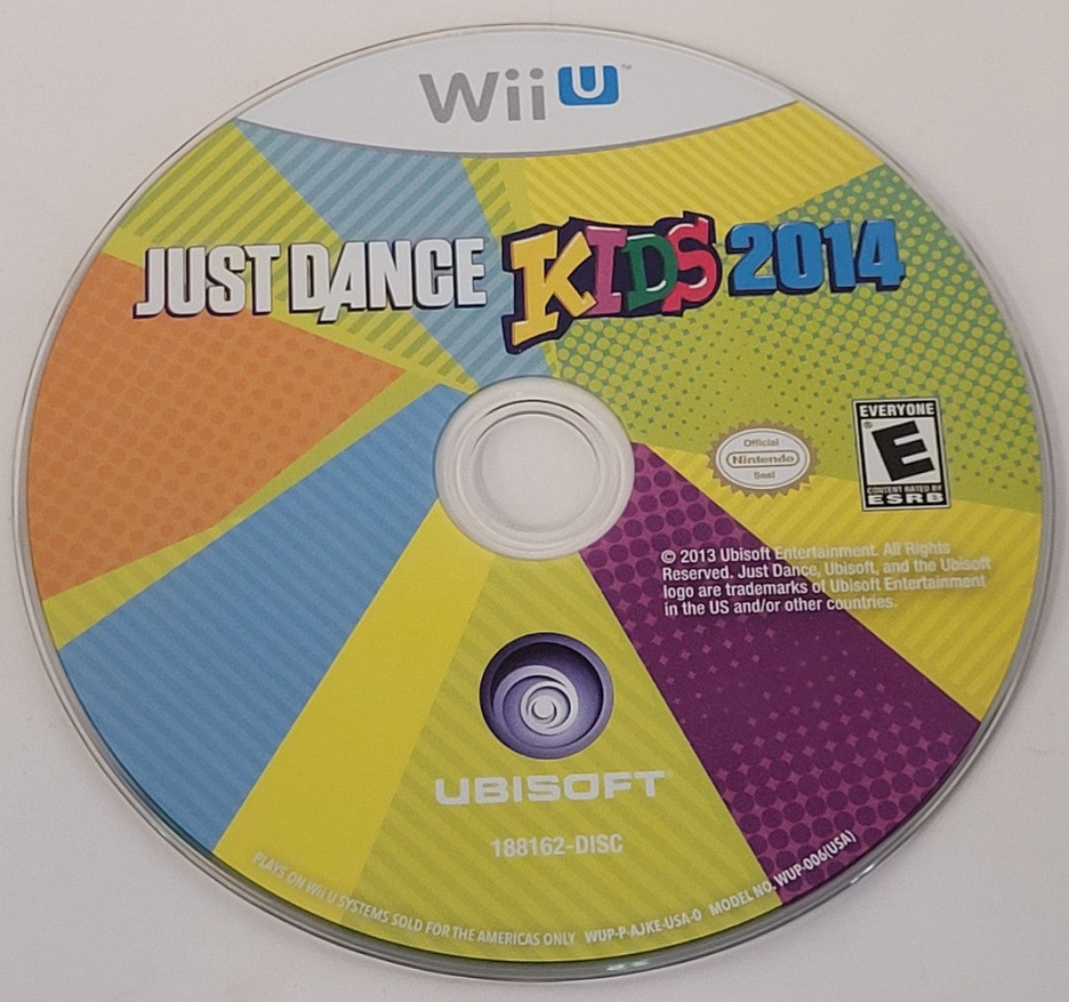 Just Dance Kids 2014 disc art for Nintendo Wii U (WiiU) video game 