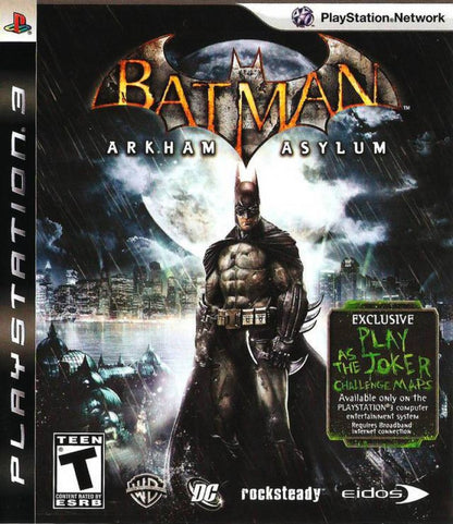 Batman: Arkham Asylum cover art for PlayStation 3 (PS3) video game