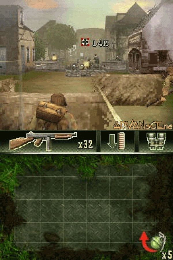 Brothers in Arms: War Stories gameplay for Nintendo DS (DS) World War II shooter action video game