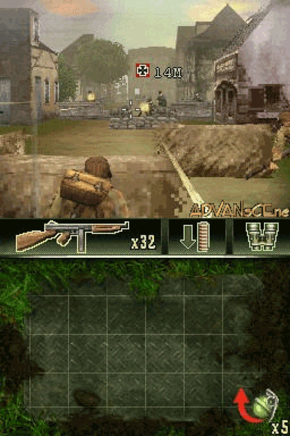 Brothers in Arms: War Stories gameplay for Nintendo DS (DS) World War II shooter action video game