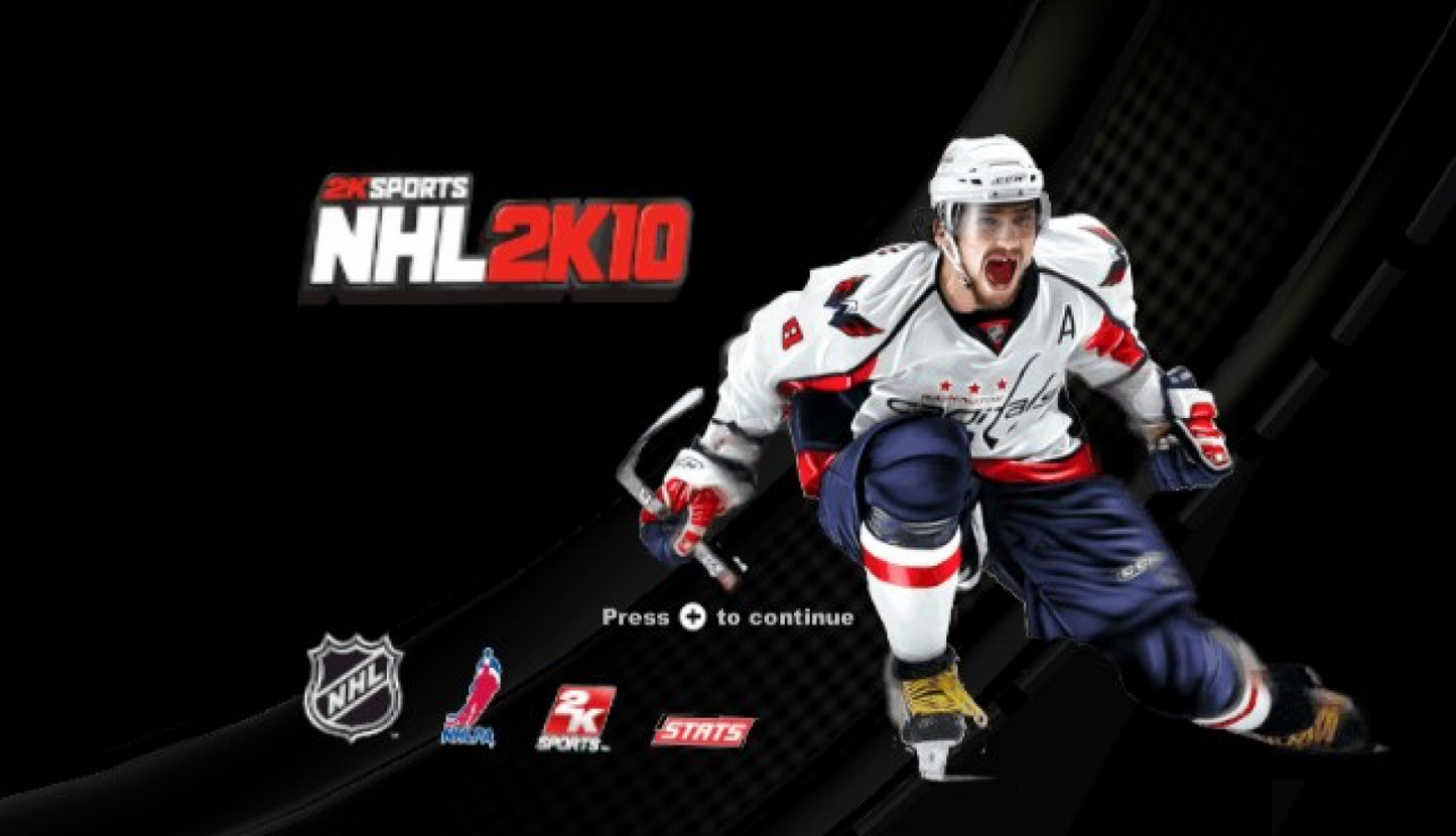 NHL 2K10 – Nintendo Wii (Wii) ice hockey sports simulation video game title screen