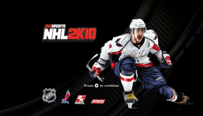 NHL 2K10 – Nintendo Wii (Wii) ice hockey sports simulation video game title screen