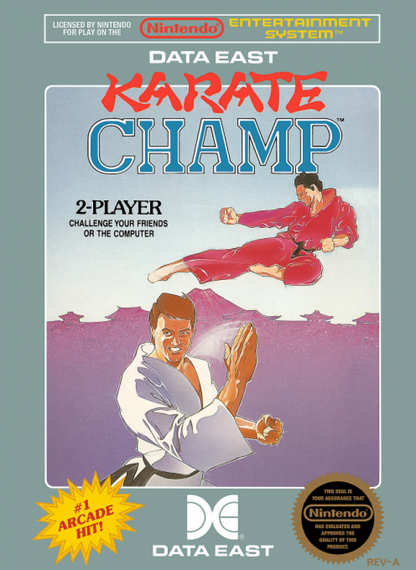Karate Champ cover art for Nintendo Entertainment System NES retro video game