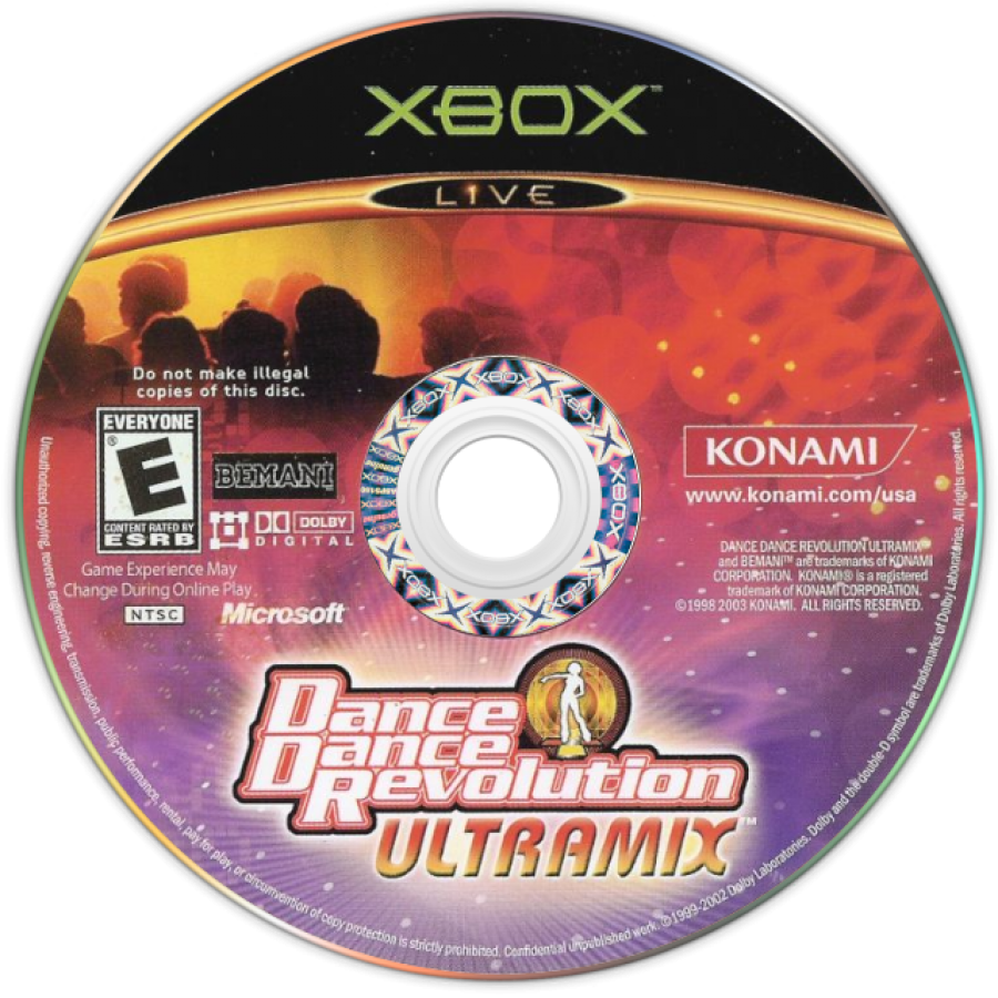 Dance Dance Revolution Ultramix game disc for Xbox dance video game