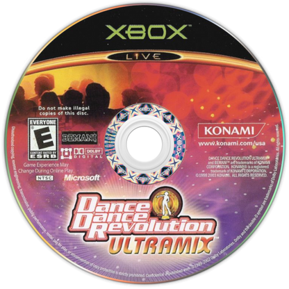 Dance Dance Revolution Ultramix game disc for Xbox dance video game