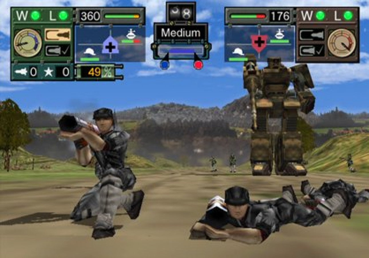 Ring of Red – PlayStation 2 (PS2) video game gameplay, tactical turn-based strategy game.