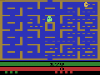 Pac-Man gameplay art for Atari 2600 (2600) video game
