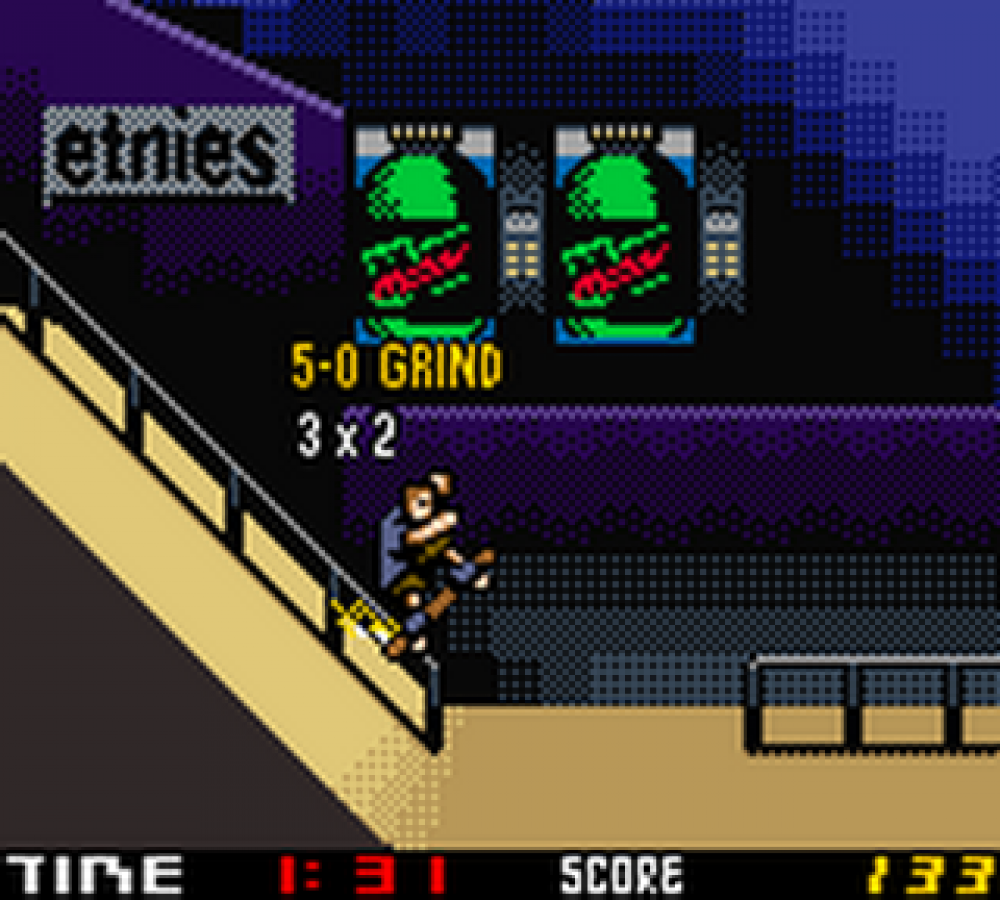 Tony Hawk's Pro Skater 2 Nintendo Game Boy Color GBC for skateboarding sports retro video game fans featuring extreme skate tricks professional skaters challenging levels combo scoring arcade style gameplay classic handheld gaming collectible gaming appeal gameplay