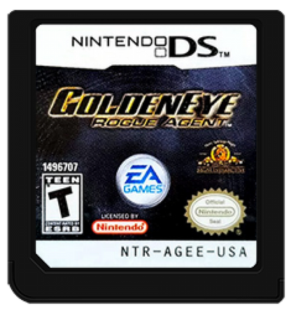 Goldeneye: Rogue Agent cartridge art for Nintendo DS (DS) video game