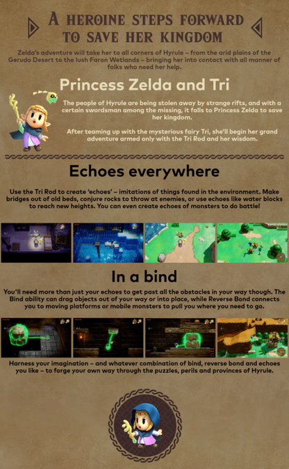 The Legend of Zelda: Echoes of Wisdom – Nintendo Switch (NS) advert for video game for NS