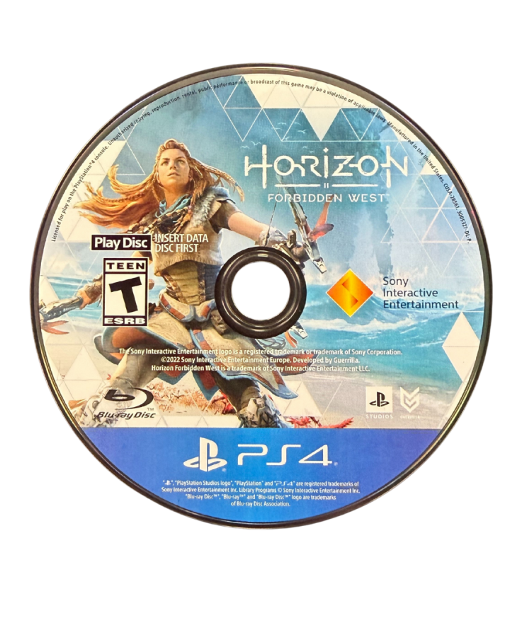 Horizon Forbidden West Launch Edition for PS4 featuring special edition packaging and post apocalyptic adventure artwork play disc
