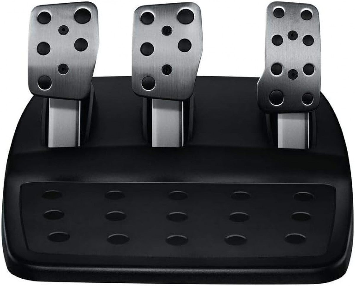 Logitech G29 Driving Force racing wheel and floor pedals for PlayStation 4 featuring realistic force feedback and immersive driving control