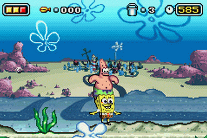 LocalID_52220SpongeBob SquarePants: The Movie cover art for Game Boy Advance (GBA) video gameplay