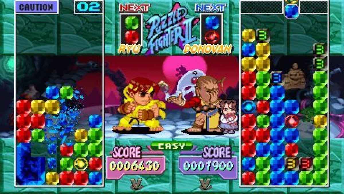 Capcom Puzzle World – PlayStation Portable (PSP) gameplay for puzzle video game compilation