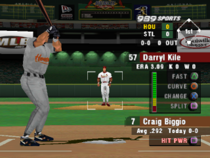 MLB 2003 gameplay for PlayStation 1 (PS1) retro baseball video game 