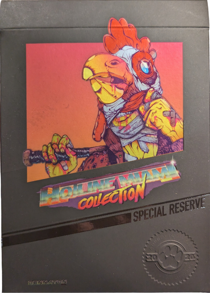 Hotline Miami Collection Special Reserve #3321 Nintendo Switch game featuring ultra-violent top-down action and retro neon style gameplay front cover