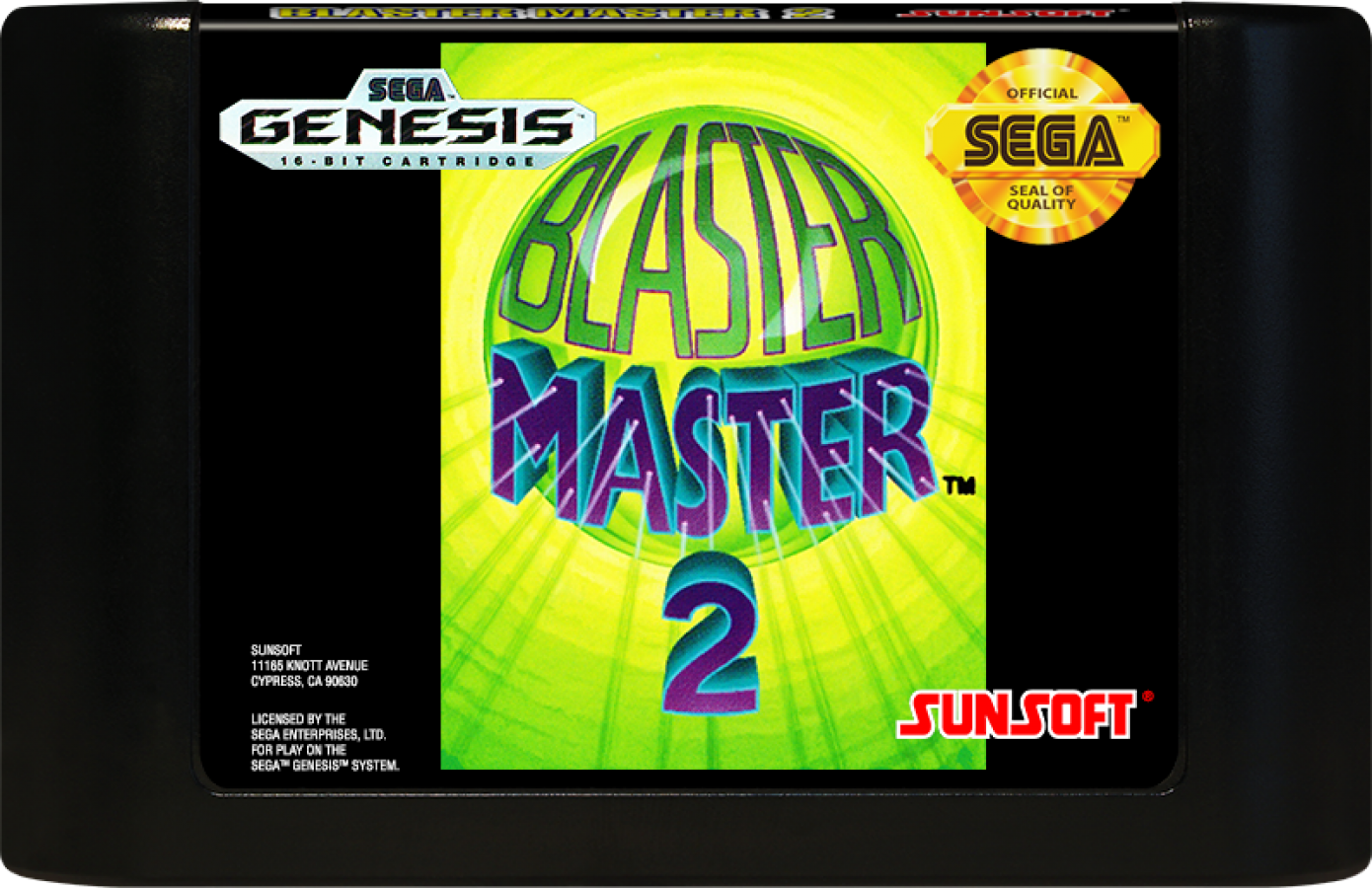 Blaster Master 2 Sega Genesis GEN for retro video game enthusiasts featuring action platforming gameplay side scrolling combat vehicle exploration powerful weapon upgrades sci fi adventure challenging boss battles and collectible gaming appeal cartridge 