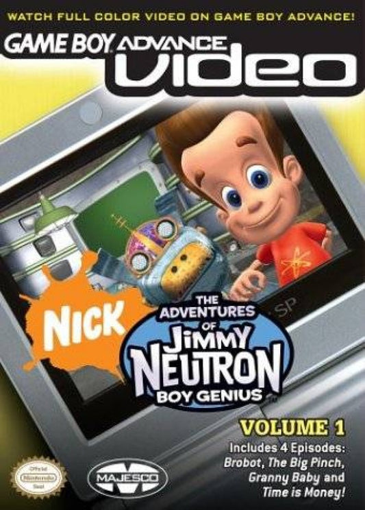GBA Video - Jimmy Neutron Volume 1 cover art for Game Boy Advance (GBA) video game