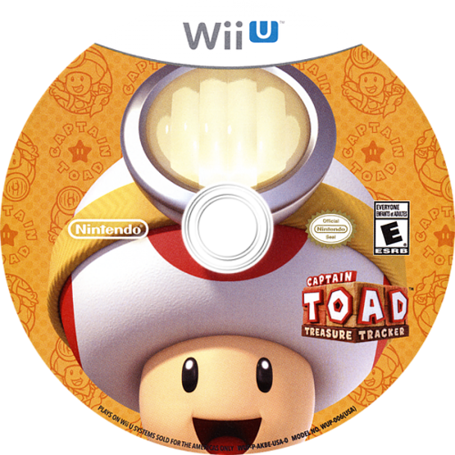 Captain Toad: Treasure Tracker disc art for Nintendo Wii U (WiiU) video game