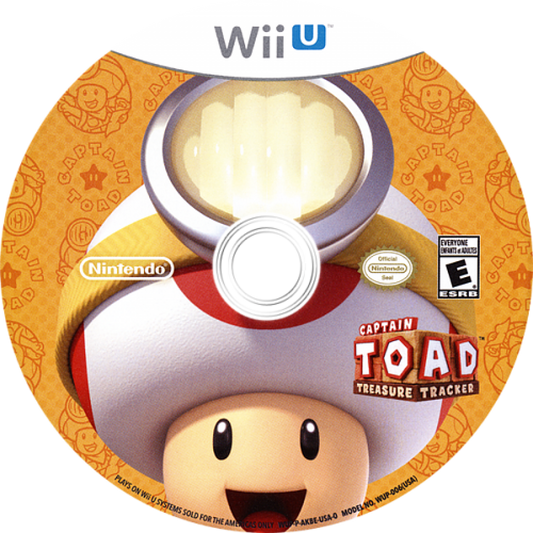 Captain Toad: Treasure Tracker disc art for Nintendo Wii U (WiiU) video game