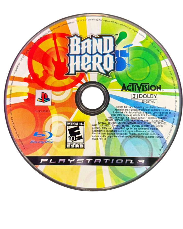 Band Hero disc for PlayStation 3 (PS3) video game