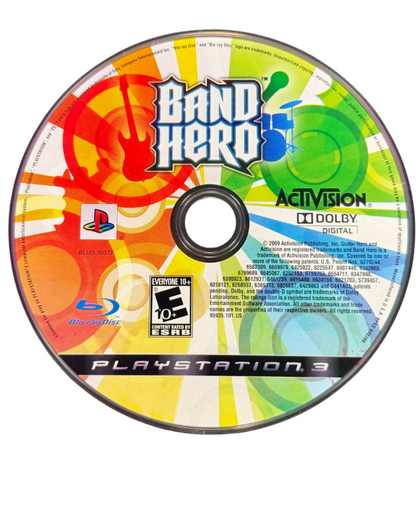 Band Hero disc for PlayStation 3 (PS3) video game