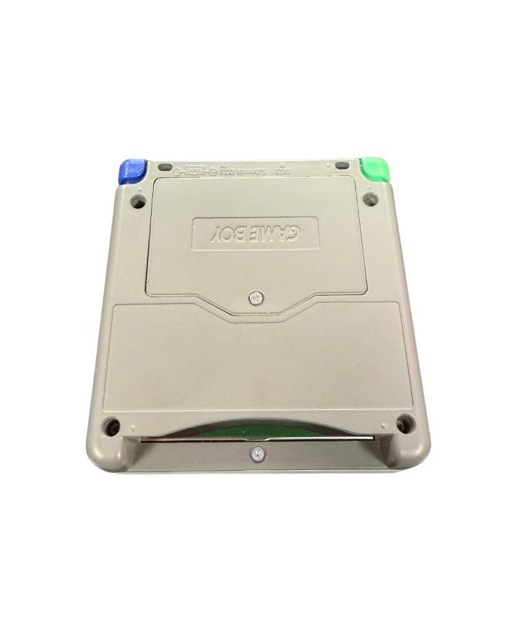 Game Boy Advance SP Super Famicom shell handheld gaming system featuring a custom Super Famicom inspired shell design with a frontlit clamshell screen rechargeable battery and compatibility with Game Boy Advance and Game Boy Color games