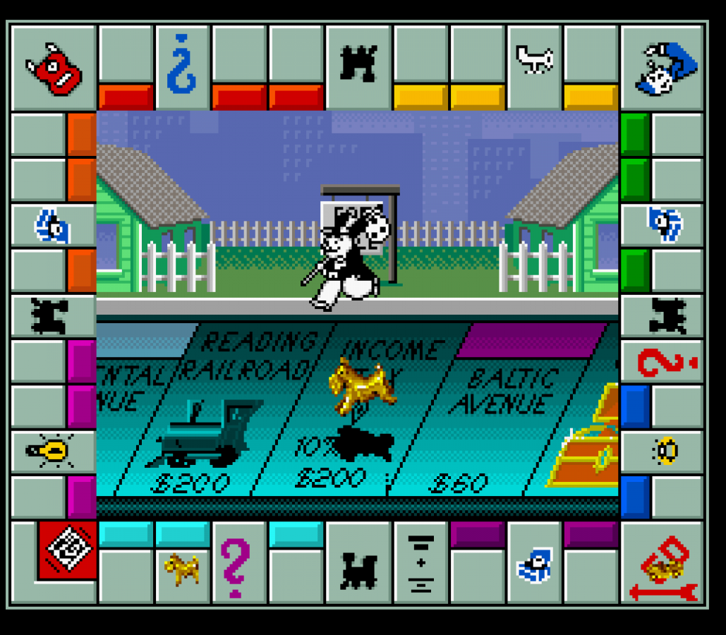 Monopoly gameplay image for Super Nintendo Entertainment System SNES retro video game