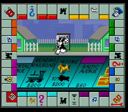 Monopoly gameplay image for Super Nintendo Entertainment System SNES retro video game