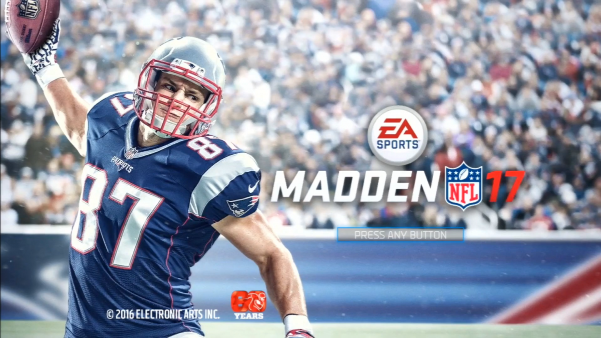 Madden NFL 17 title screen for PlayStation 3 (PS3) video game