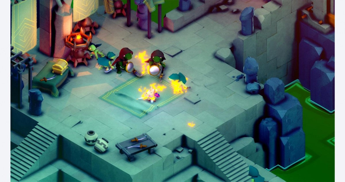 Tunic Deluxe gameplay image for Nintendo Switch action adventure game