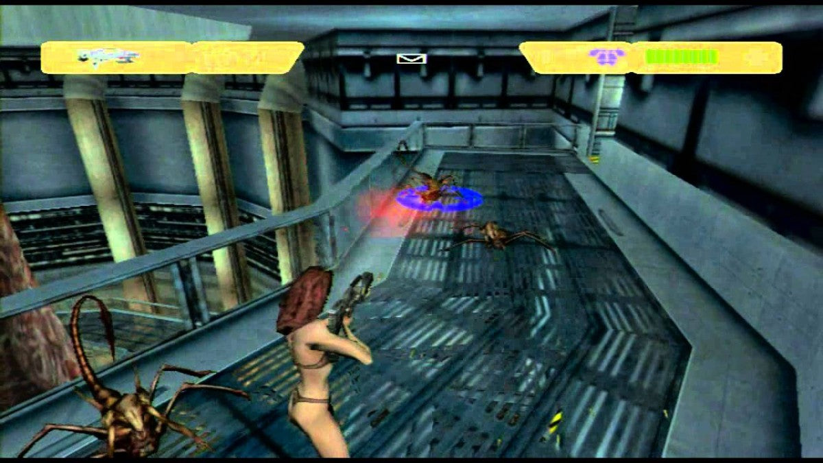 Run Like Hell PS2 Sony PlayStation 2 survival horror action game sci fi alien invasion third person shooter stealth combat space station atmosphere psychological horror Interplay Entertainment story driven gameplay retro gaming PlayStation 2 software video game title gameplay